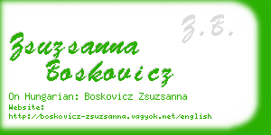 zsuzsanna boskovicz business card